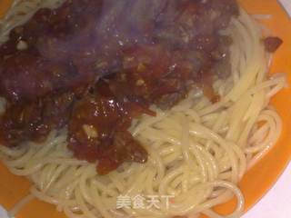 黑椒番茄牛肉意面的做法步骤:6