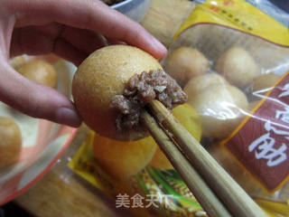 面筋塞肉的做法步骤:3