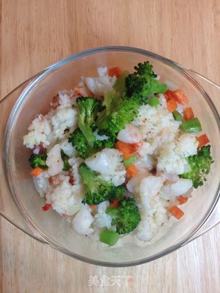臘蝦蔬奶白醬焗飯--冬天裡的白雪飄香【傳統的焗烤】新鮮嚐的做法步骤:17