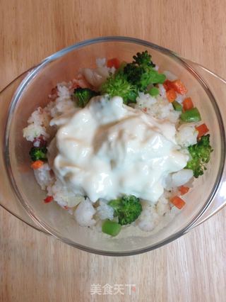 臘蝦蔬奶白醬焗飯--冬天裡的白雪飄香【傳統的焗烤】新鮮嚐的做法步骤:18