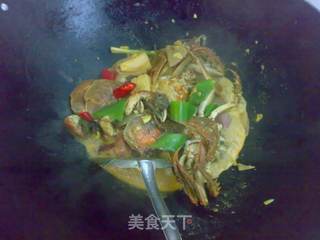 咖喱油煮毛蟹的做法步骤：8