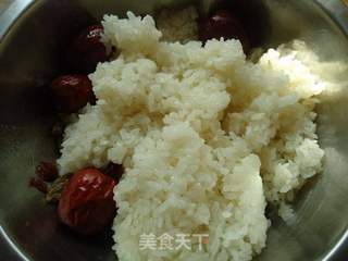蜜汁八宝饭的做法步骤:6