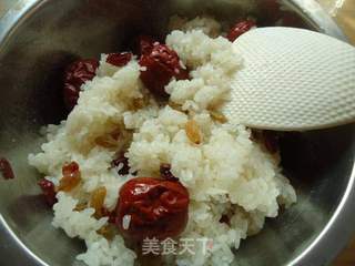 蜜汁八宝饭的做法步骤:7