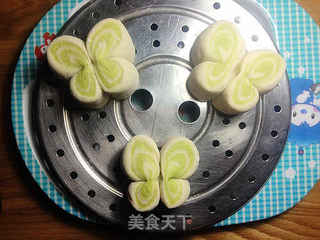 给冬天一抹嫩绿——蒸馒头之三:蝴蝶飞起来的做法步骤:12