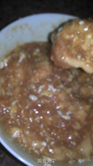 肉菇蛋饺的做法步骤:4
