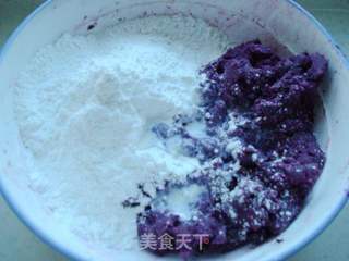 豆浆紫薯豆沙饼的做法步骤:9