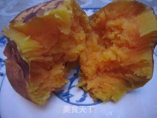 微波烤红薯的做法步骤:11
