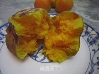 微波烤红薯的做法步骤:10
