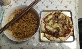 韩国烤肉披萨的做法步骤:9
