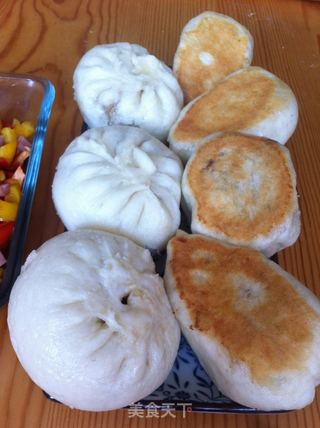 面包机发面做出了超满意的两种白胖包子的做法步骤:18