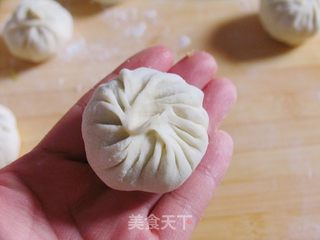 豆浆用吃的——豆浆素馅水煎包的做法步骤:12