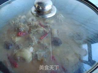 栗子杏鲍菇焖鸡的做法步骤:8
