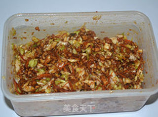 包菜胡萝卜酱肉包子的做法步骤:4