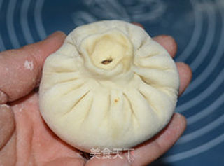 包菜胡萝卜酱肉包子的做法步骤:10