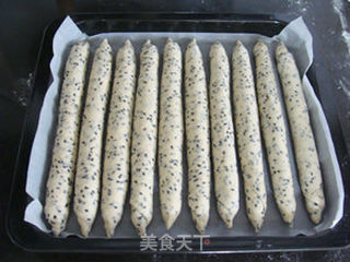 豆渣芝麻排包的做法步骤:16