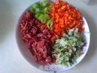 鸭肠炒饭的做法步骤:2