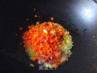 鸭肠炒饭的做法步骤:4