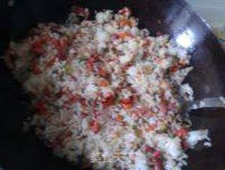 鸭肠炒饭的做法步骤:8