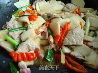 杏鲍菇炒肉片的做法步骤:11