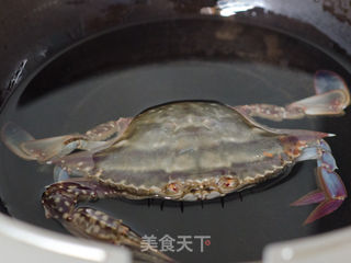 豆腐烧梭子蟹的做法步骤:2