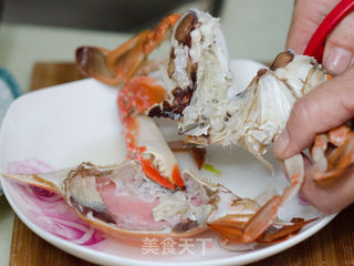 豆腐烧梭子蟹的做法步骤:5
