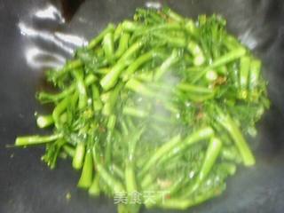 生炒菜心的做法步骤:5
