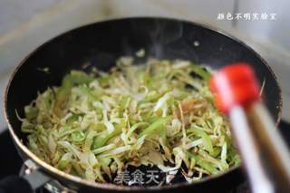 家常炒饼的做法步骤:7