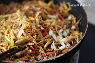 家常炒饼的做法步骤:12