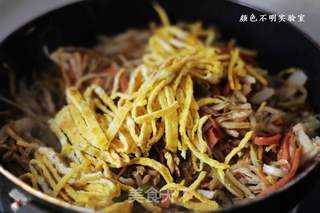 家常炒饼的做法步骤:10