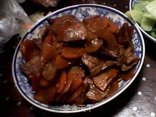 胡萝卜炒肉的做法步骤:5
