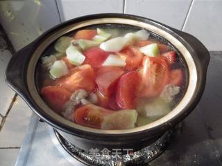 【茄汁萝卜牛肉砂锅】----适合孩子口味的一款汤煲的做法步骤:8