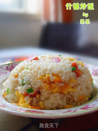 什锦炒饭的做法步骤:6