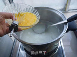 碎米蛋花粥的做法步骤:7