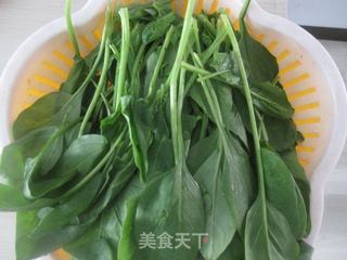 老醋菠菜花生米的做法步骤:3
