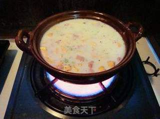 教你如何煮好砂锅饭——豆浆五彩砂锅饭的做法步骤:8