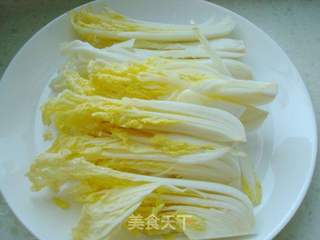 栗子扒娃娃菜的做法步骤:3