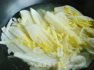 栗子扒娃娃菜的做法步骤:8