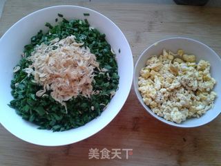 鲜美多汁——韭菜鸡蛋虾皮饺子的做法步骤:3
