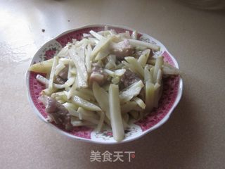土豆丝炒肉丁的做法步骤:6