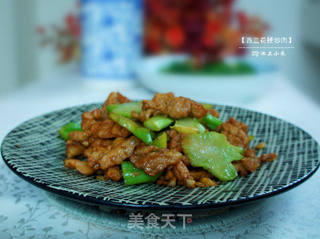 西兰花两吃之---【兰花梗炒肉】的做法步骤:11