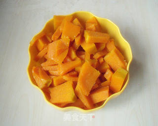 南瓜玉米杏仁豆腐的做法步骤:3