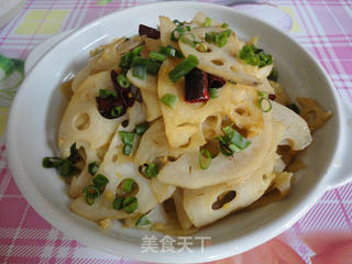 爆炒-----麻辣藕片的做法步骤:9