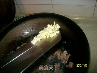 双椒肉末的做法步骤:13