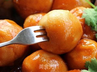 鲍汁豆渣圆的做法步骤:12