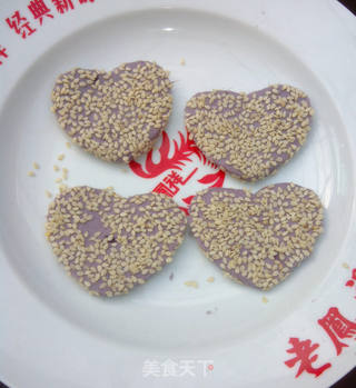 创意紫薯饼的做法步骤:8
