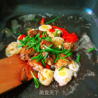 舌尖上的美味---鸡翅炒蛋的做法步骤:9