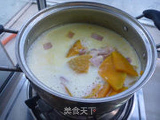 豆浆南瓜汤的做法步骤:14
