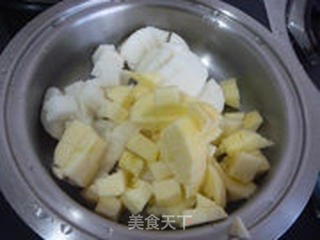 豆浆年糕捞的做法步骤:5