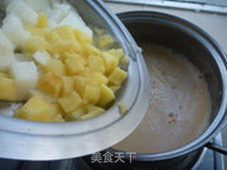 豆浆年糕捞的做法步骤:9