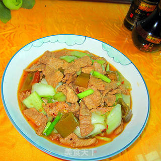 蚝油酸辣肉的做法步骤:11